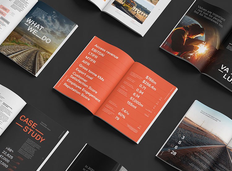 澳大利亞鐵路公司(ARTC)畫(huà)冊(cè)設(shè)計(jì)